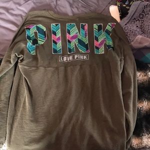 Pink crew neck sweatshirt
